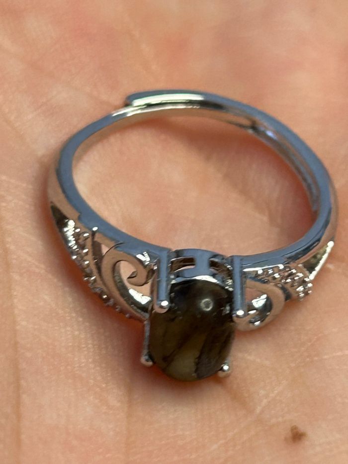 Bague réglable en Labradorite – Protection et intuition - photo numéro 10