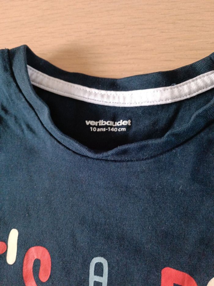 Tee-shirt Vertbaudet taille 10 ans - photo numéro 3