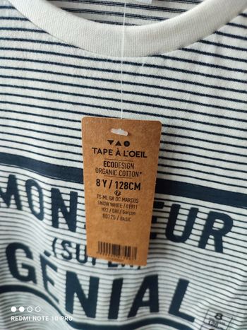 T-shirt manches longues 8 ans