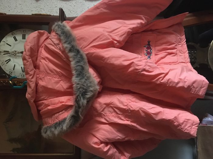 Parka couleur pêche taille 14ans - photo numéro 3
