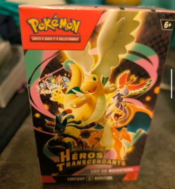 Coffret lot de 6 booster mega évolution mega-évolution héros transcendants Pokémon AB neuf scellé