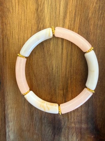 Bracelet perles tubes