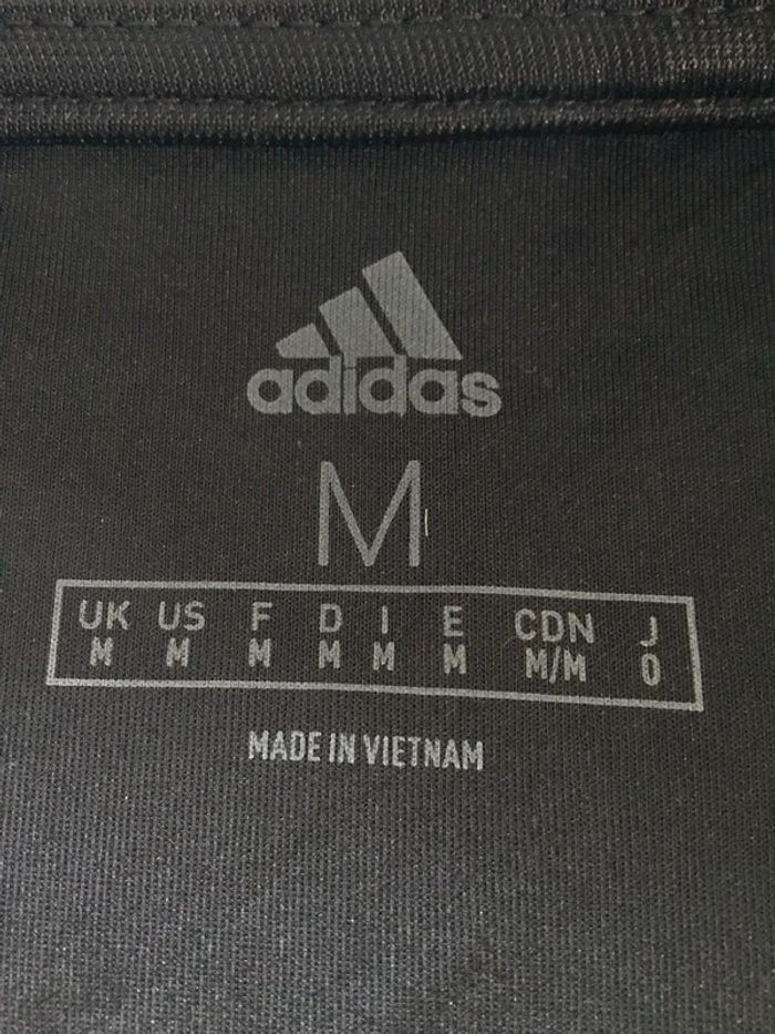 Haut 1/4zip manches longues prêt du corps pour homme Adidas noir taille M 145 - photo numéro 11