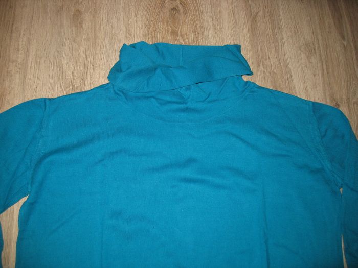 PULL LONG TURQUOISE "MISS CAPTAIN" - TAILLE 2 - n°03 - photo numéro 2