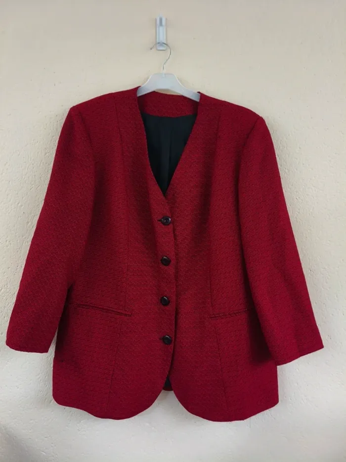Veste rouge - boutique française - taille 50/52