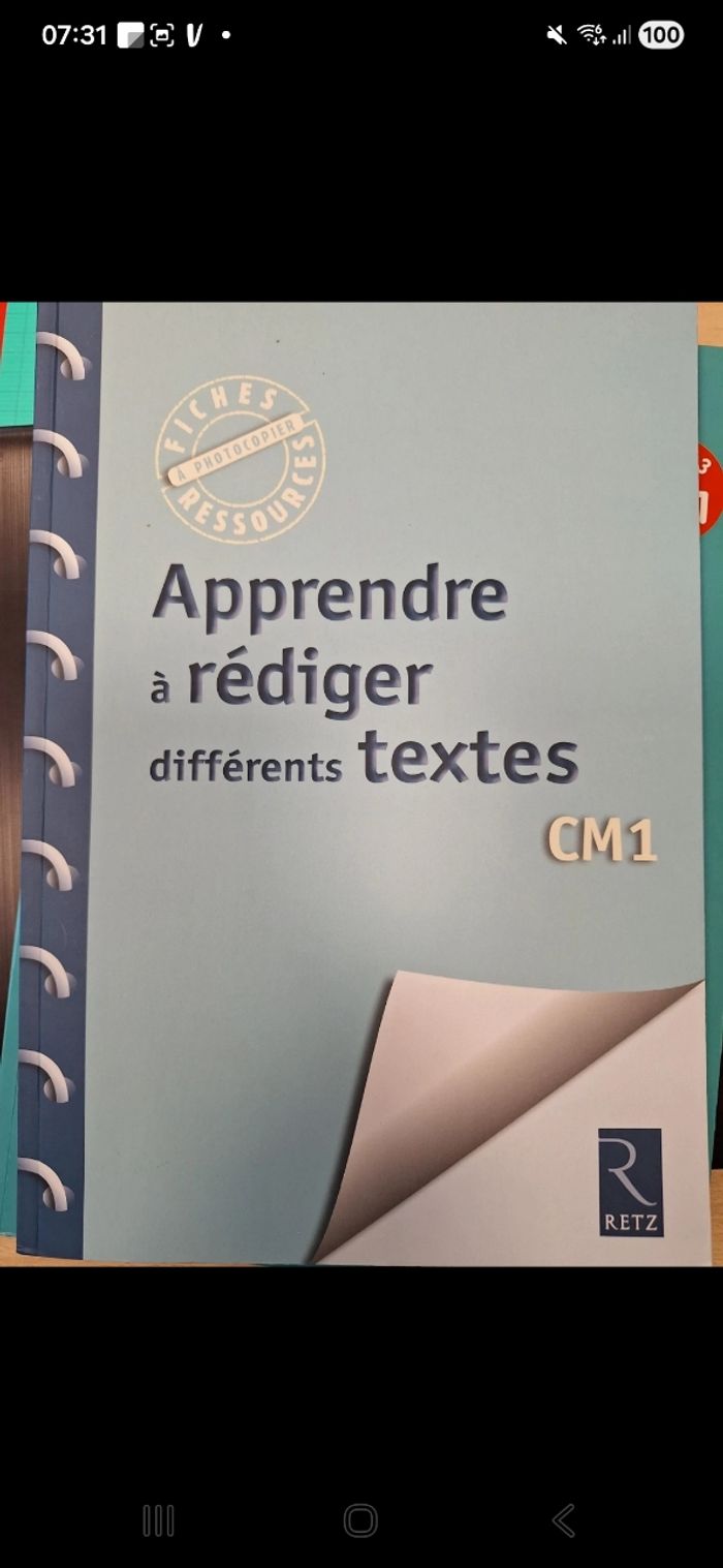 Apprendre à rédiger des textes cm1