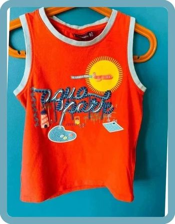 T shirt sans manches / Marcel neuf 7 ans sergent major