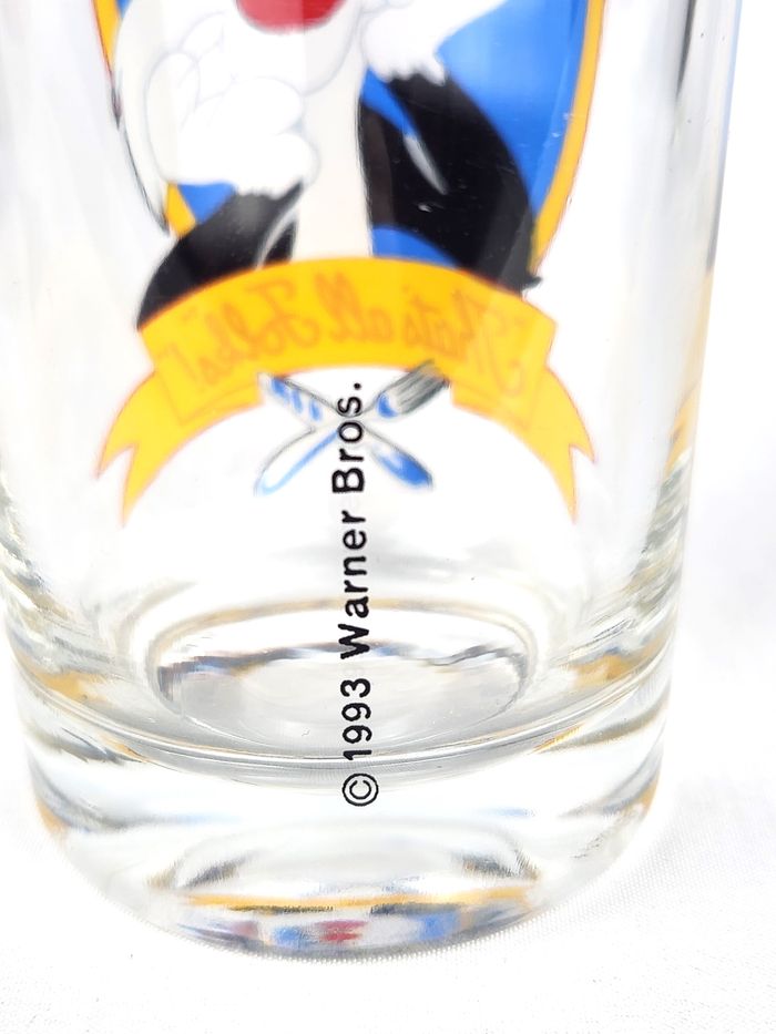 Verre Looney Tunes Titi & Grominet 1993 Warner Bros - photo numéro 4