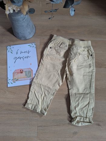 Pantalon beige Boîte à Malices 6 mois