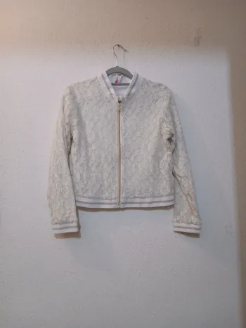 Bombers enfant blanc/dorée " orchestra " taille 14 ans