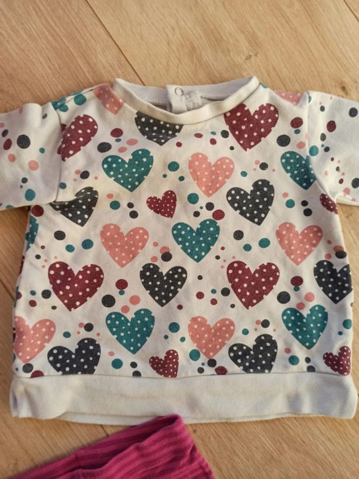 Ensemble leggings t-shirt manches longues et pull - photo numéro 9