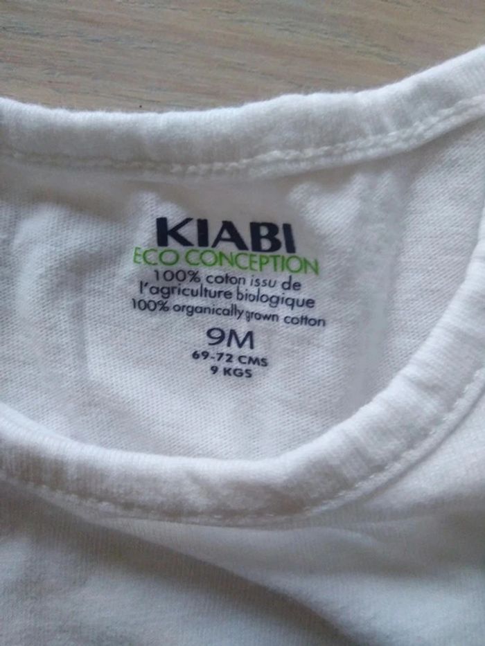 Tee-shirt blanc 9 mois - photo numéro 4
