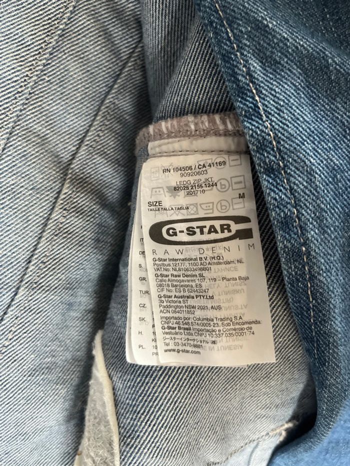 Veste jean Homme G-Star raw 3301 taille M - photo numéro 5