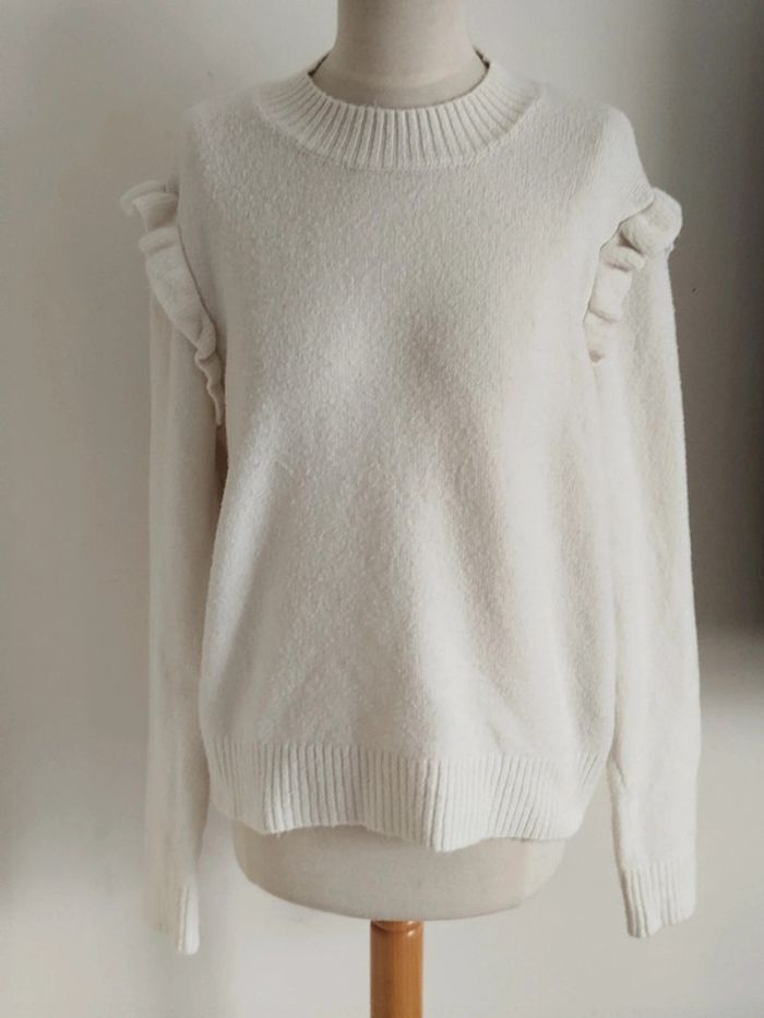 Pull chaud blanc Kiabi taille 40