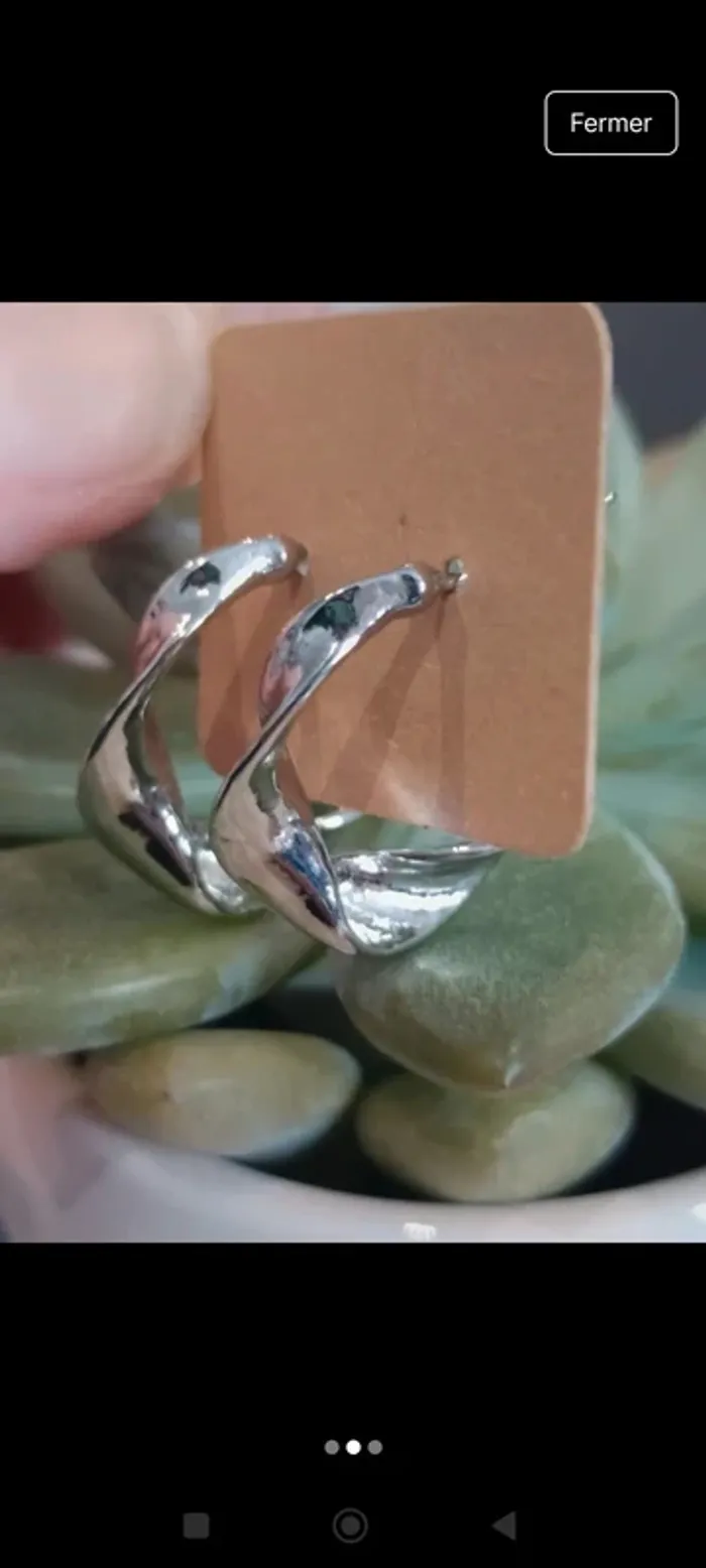 Boucles d'oreilles créoles torsadées