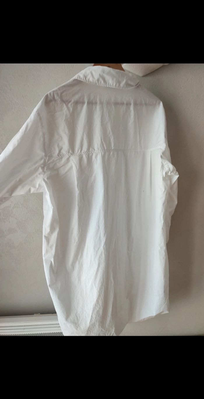 Robe chemise blanche Zara - Taille XS - photo numéro 2