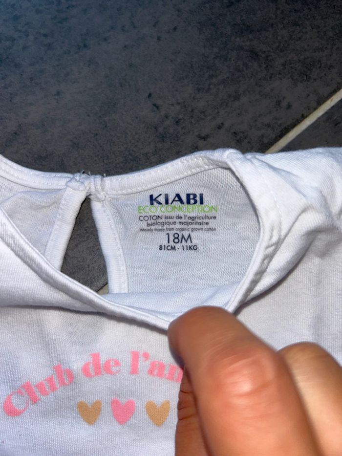 Lot de 2 t-shirts et short bébé fille Kiabi dpam - photo numéro 6