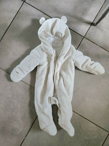 Combinaison ours blanc ,très chaude