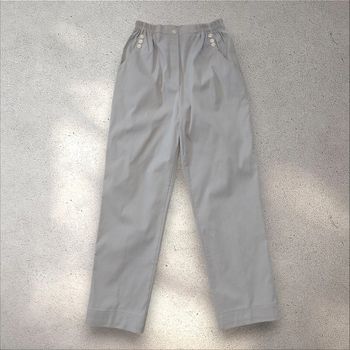Chino taille élastique à rayures beige clair taille 36