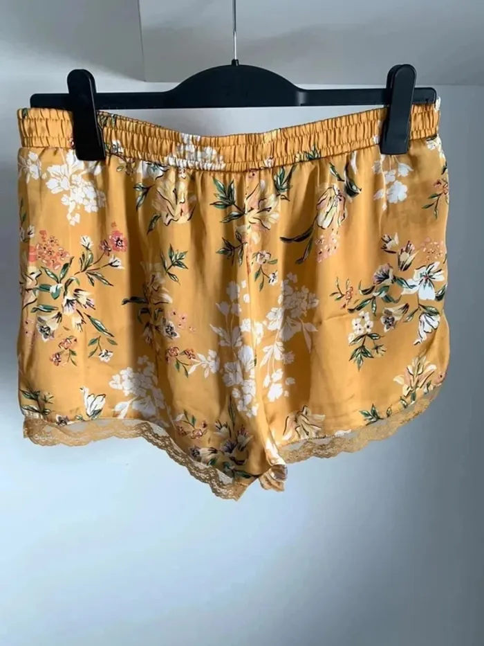 Short jaune pyjama femme T42 - photo numéro 4