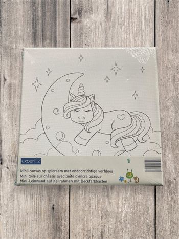 Toile à peindre licorne Expertiz neuve – activité créative enfant / kit peinture sur châssis