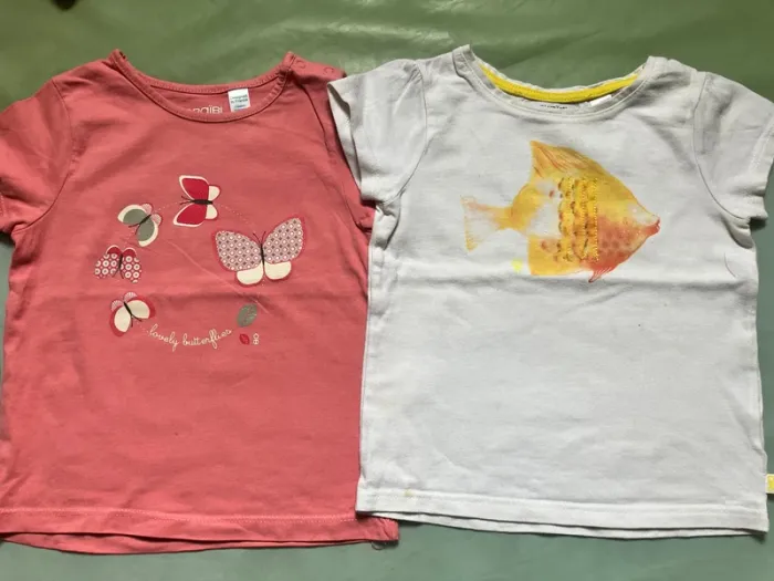 Lot de 11 tee-shirts MC taille 24 mois - photo numéro 5