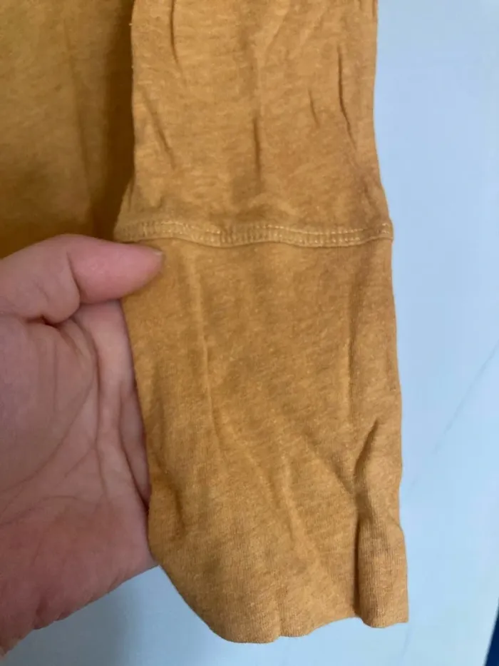 Haut manches longues fines moutarde – H&M – taille 36 / S - photo numéro 7