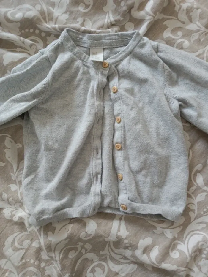 Gilet gris H&M 86cm