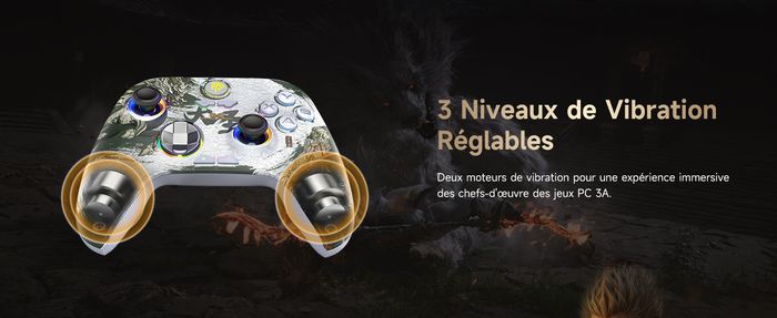 Manette EasySMX X15 Sans Fil RGB – Compatible PC, Switch, Android, iOS, Tesla - photo numéro 8