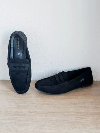 Mocassins noir daim / Manoukian - 42