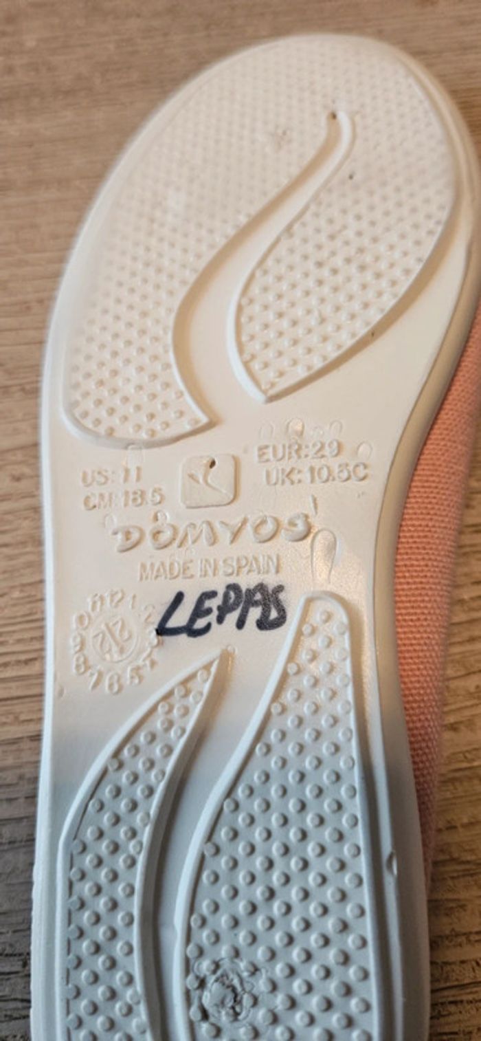 Sandales de gym rose clair, pour fille, Domyos, pointure 29 - photo numéro 3