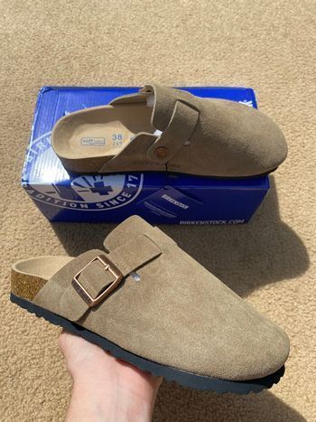 Birkenstock Boston Couleur Taupe - Taille 38