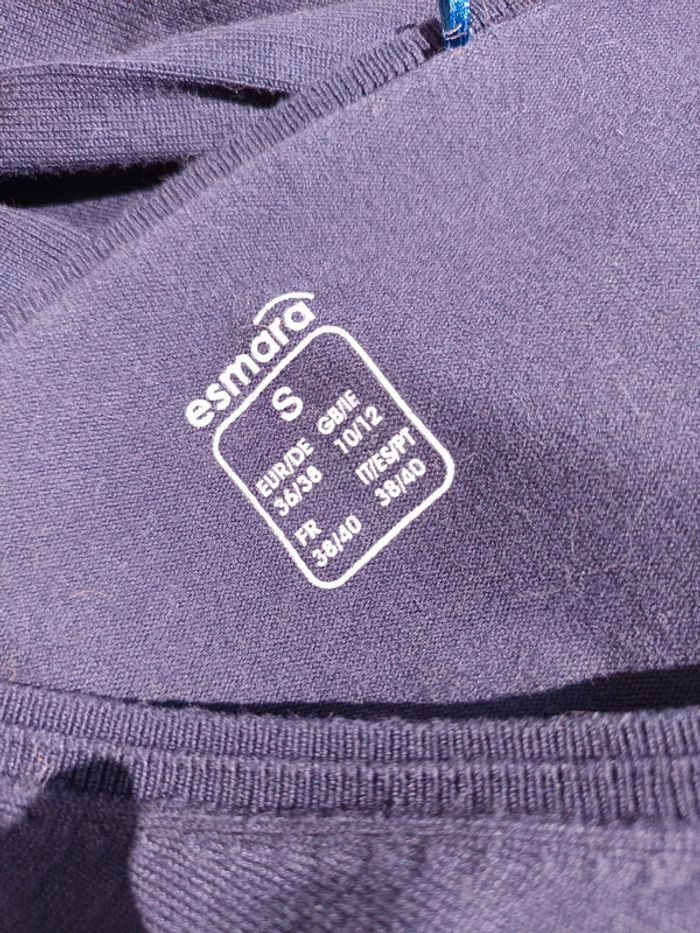 Pull fin bleu marine Taille S - photo numéro 5
