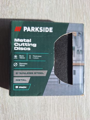 5 disques a tronçonner 76mm parkside 