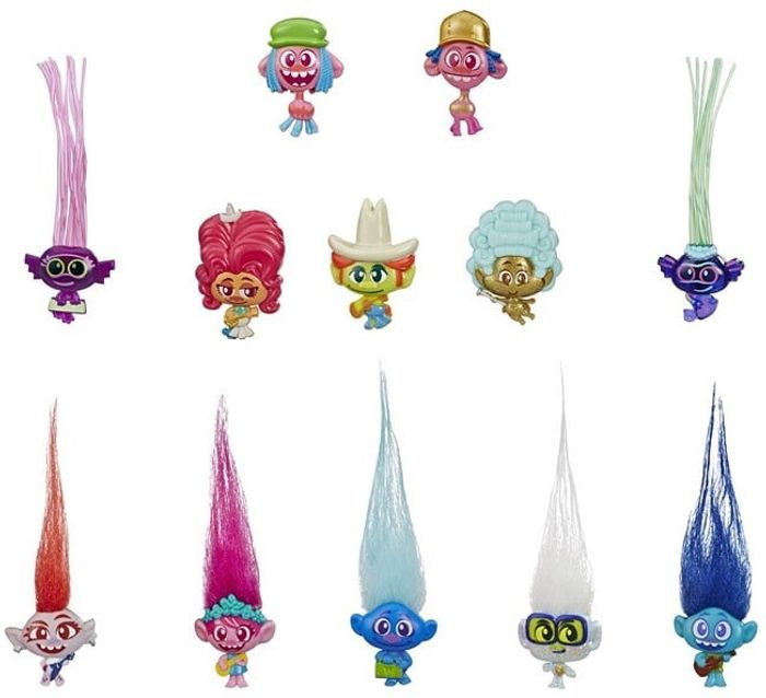 LOT X 4 HASBRO - Figurines petits danseurs Lunettes - Trolls 810928 - photo numéro 5