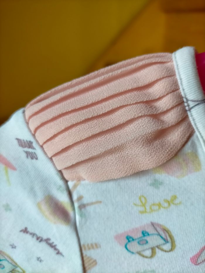 Superbe tee shirt Cyrillus x Elle 8 ans - photo numéro 2