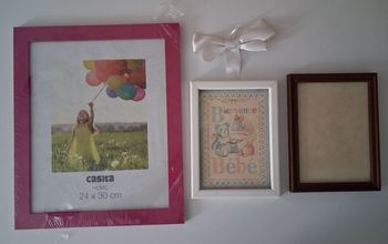 Lot de trois cadres pour photos 