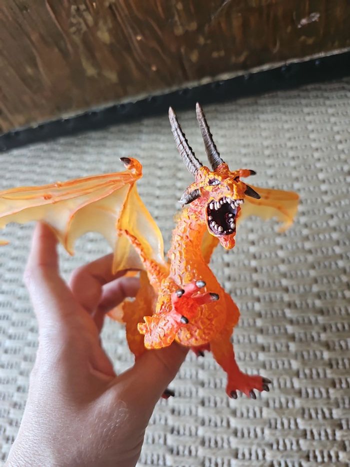 Figurine dragon de feu plastoy - photo numéro 8