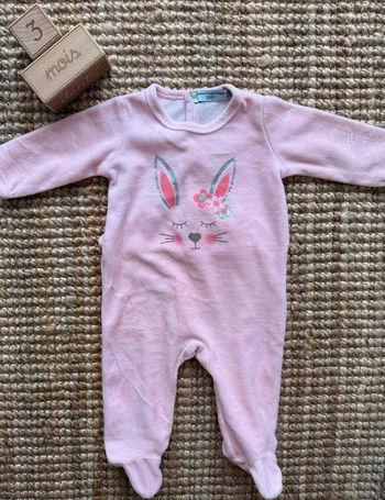 Pyjama velours FPC 3mois / 60cm