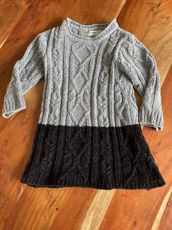 Robe pull maille chenille Orchestra fillette 3 ans