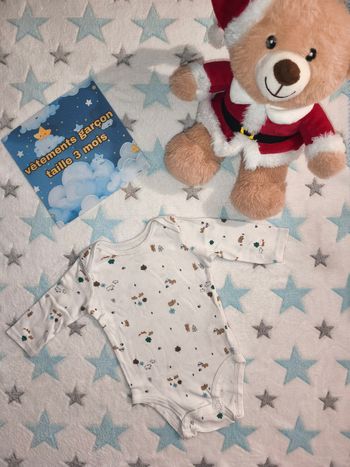 Bodie manches longues Mixte simple joys bu carter's blanc taille 3 mois