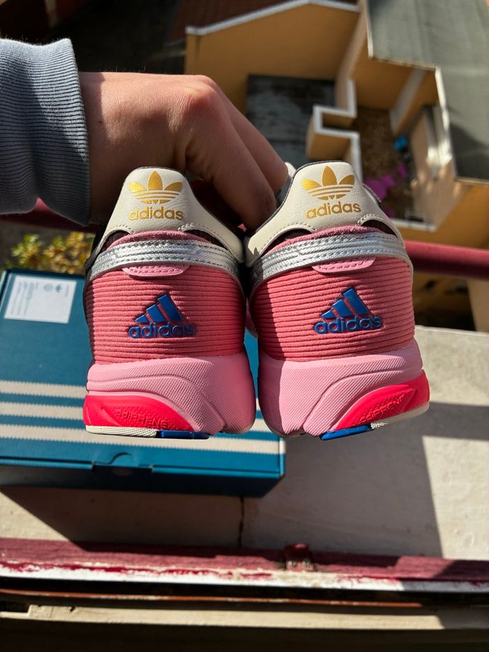Adidas x Bad Bunny Adizero SL 72 Brown/Clear Pink/Hazy Rose - Taille 44 2/3 - Neuves - photo numéro 3