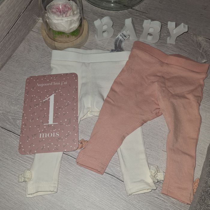 Lot de 2 leggings primark noeuds 0-3 mois - photo numéro 3