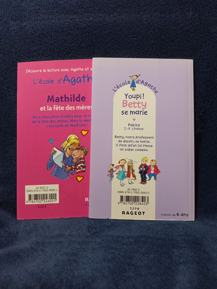 Deux livres L'école d'Agathe - photo numéro 2