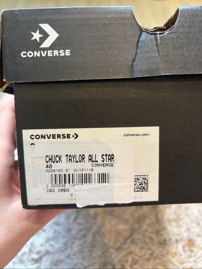 Converse blanche basse similicuir - photo numéro 2