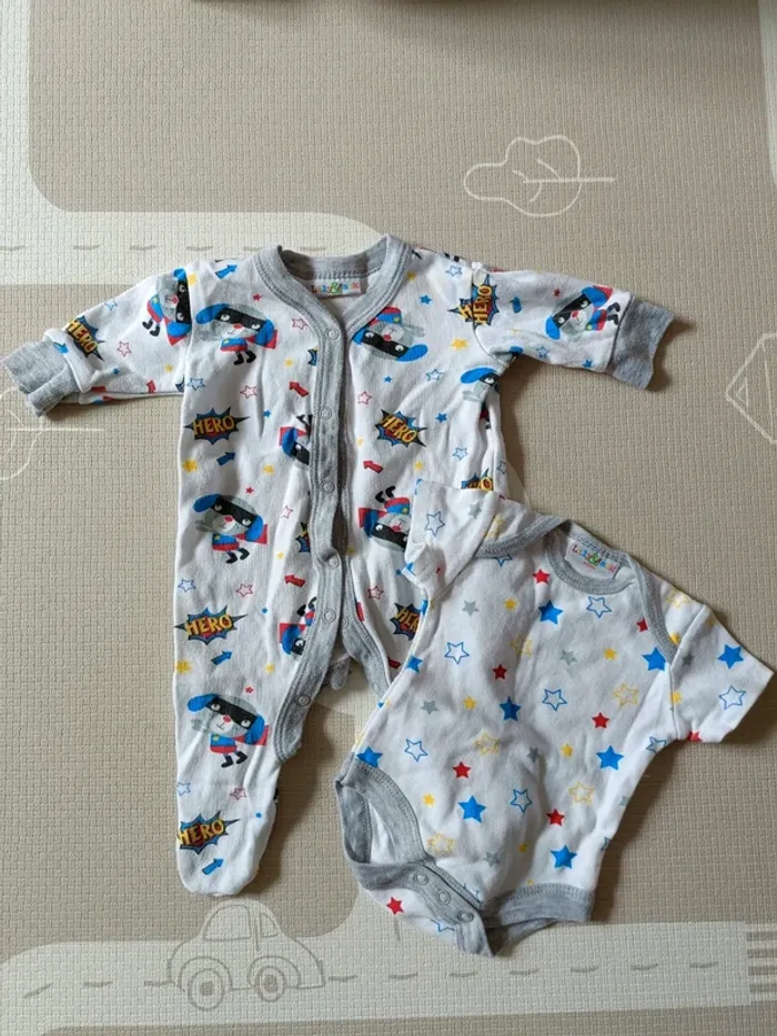 Ensemble pyjama coton + body