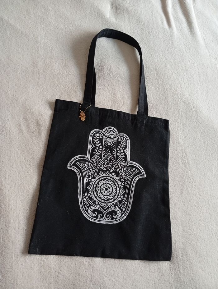 Tote bag FATMA noir - photo numéro 3