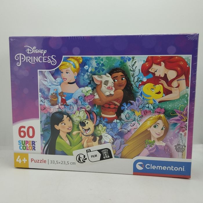 DISNEY PRINCESS - Puzzles Animaux 60 Pièces