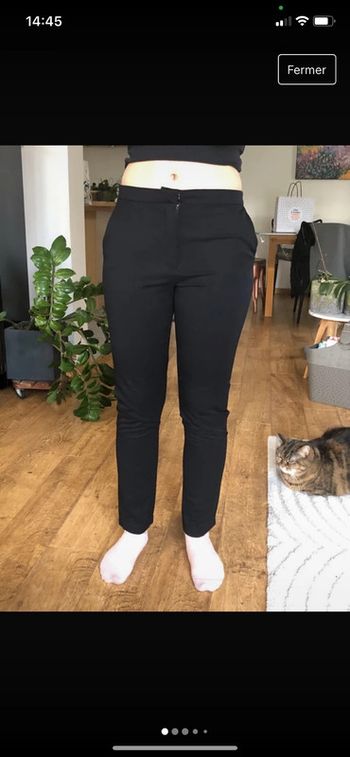 Pantalon droit noir