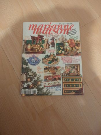 Magazine Marianne maison décorations de Noël décembre 1998